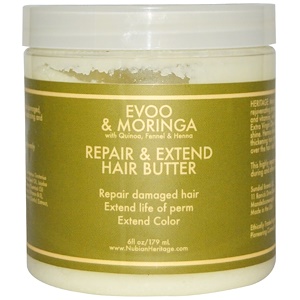 Отзывы о Нубиан Херитадж, Repair & Extend Hair Butter, Evoo & Moringa, 6 fl oz (179 ml)