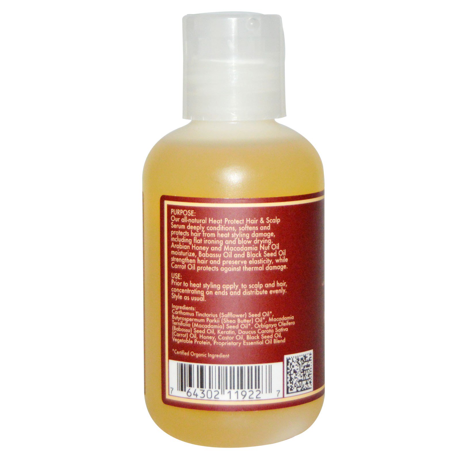 Nubian Heritage Heat Protect Keratin Hair Scalp Serum Honey