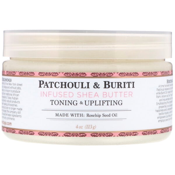 Shea Butter, Infused with Patchouli & Buriti, 4 fl oz (113 g)