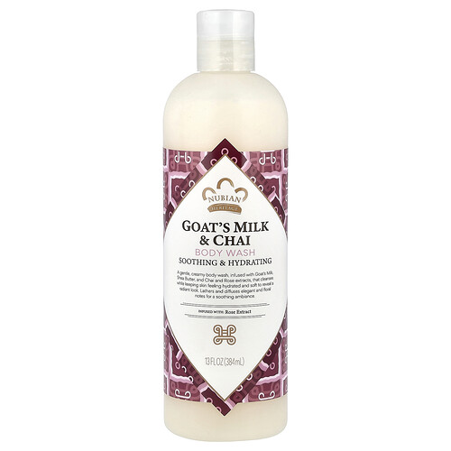 Nubian Heritage, Waschlotion, Ziegenmilch & Chai, 13 fl oz (384 ml)