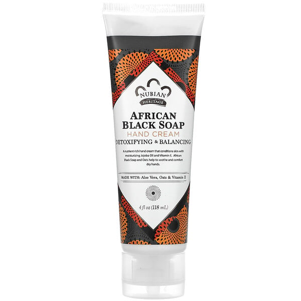 Hand Cream, African Black Soap, 4 fl oz (118 ml)