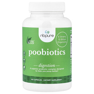 NB Pure, Poobiotics, 60 Capsules
