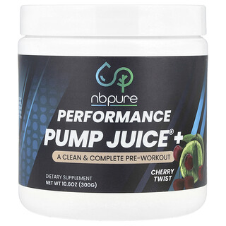 NB Pure, Performance, Pump Juice+®, Toque de cereza, 300 g (10,6 oz)