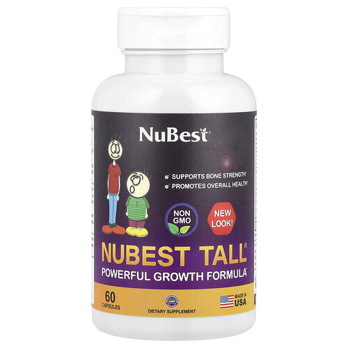 NuBest, Tall®, Powerful Growth Formula, Ergänzungsmittel zur Unterstützung des Wachstums, leistungsstarke Wachstumsformel, 60 Kapseln