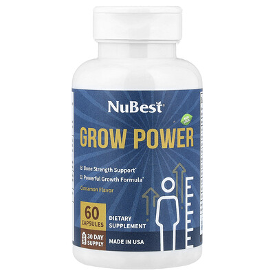 Product Image for NuBest, Grow Power, Cinnamon, 60 Capsules