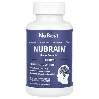 NuBest, Nubrain，大腦促進劑，60 粒素食膠囊