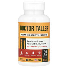 Doctor Taller™, удосконалена добавка для росту, для дітей віком від 8 років і підлітків, 60 веганських капсул