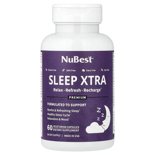 NuBest, Sleep Xtra`` 60 cápsulas vegetales