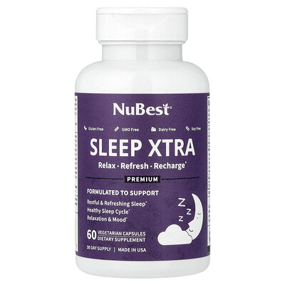 NuBest, Sleep Xtra`` 60 cápsulas vegetales