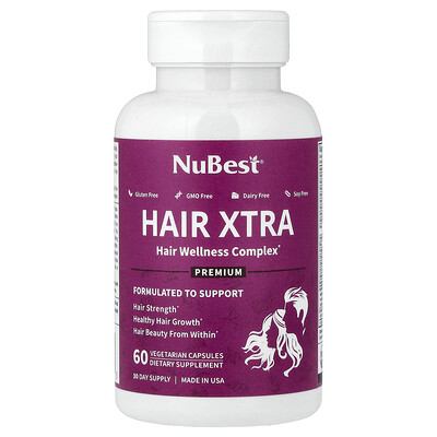 NuBest, Hair Xtra`` 60 cápsulas vegetales