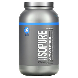 Isopure, مسحوق بروتين، خالٍ من الكربوهيدرات، بطعم الفانيليا الكريمية، 3 رطل (1.36 كجم)