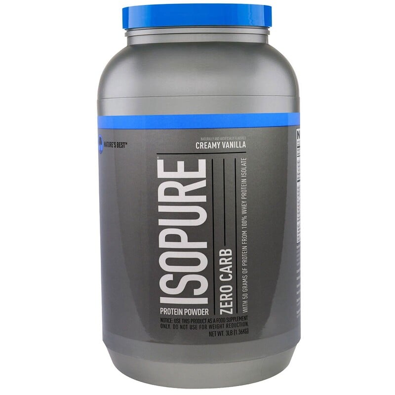 Isopure, Zero Carb, Protein Powder, Creamy Vanilla, 3 Lbs (1.36 Kg) - IHerb