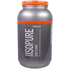 Protein Powder, Zero Carb, Mango Peach, 3 lbs (1361 g)