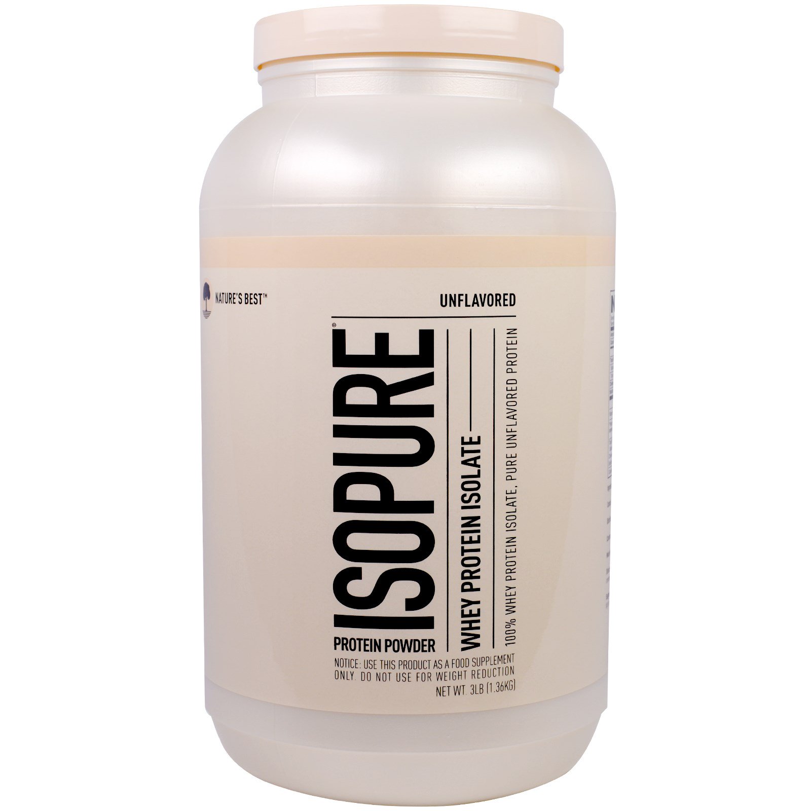 Isopure Whey Protein Isolate Powder, Unflavored, 25g 