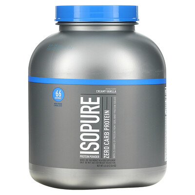 

Isopure, Zero Carb Protein Powder, Creamy Vanilla, 4.5 lb (2.04 kg)