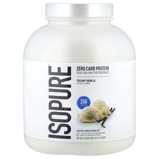 Isopure, Poudre protéinée Zero Carb, Vanille crémeuse, 2,04 kg