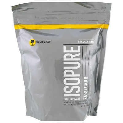

Isopure Zero Carb Protein Powder, Banana Cream, 1 lb (454 g)