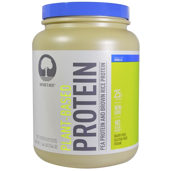 Isopure, PlantBased Protein, Pea Protein and Brown Rice Protein