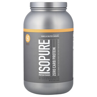 Isopure, Proteína en polvo sin carbohidratos, Vainilla y caramelo salado, 1,36 kg (3 lb)