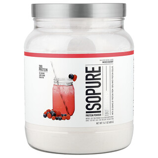 Isopure, Serbuk Protein Infusi, Beri Campuran, 14.1 oz (400 g)