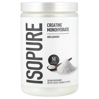 Isopure, Creatine Monohydrate, Unflavored, 1.1 lb (500 g)