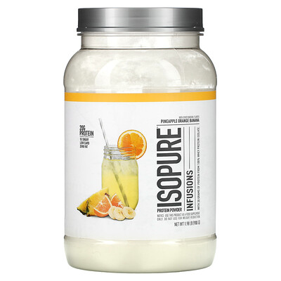 

Isopure Протеиновый порошок Infusions, ананас, апельсин и банан, 900 г (1,98 фунта)