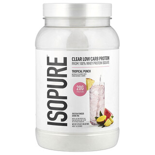 Isopure, 蛋白质粉，热带宾治，1.98 磅（900 克）
