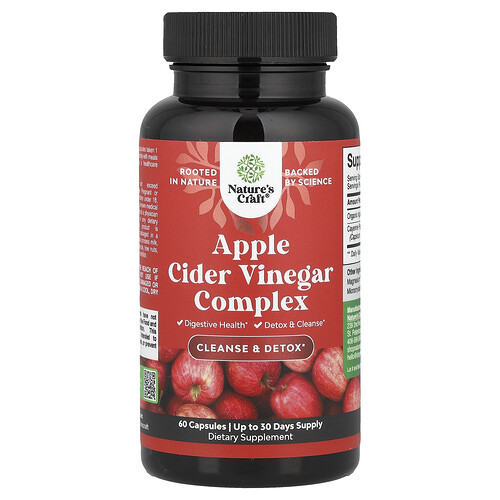 Nature's Craft Apple Cider Vinegar Complex, 60 Capsules