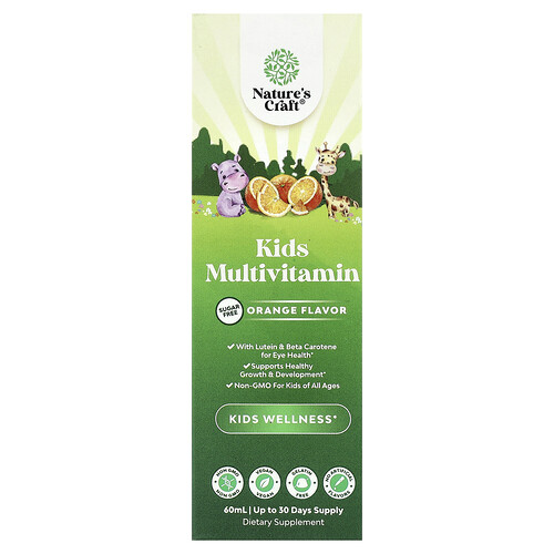 Nature's Craft, Multivitamin-Präparat für Kinder, Orange, 60 ml