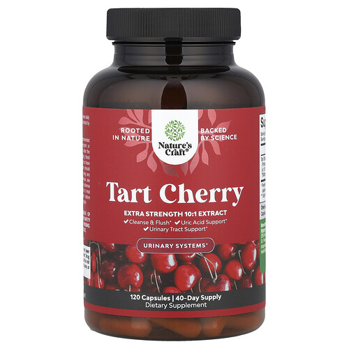Nature's Craft Tart Cherry, 120 Capsules (250 mg per Capsule)