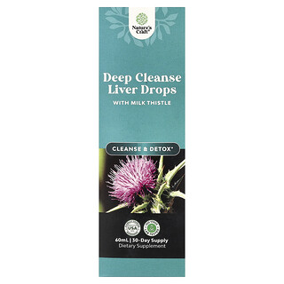 Nature's Craft, Gotas de limpieza profunda para el hígado con cardo mariano, 60 ml (2 oz. líq.)