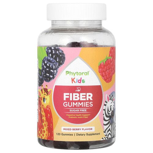 Phytoral Kids, Fiber Gummies, Mixed Berry, 120 Gummies