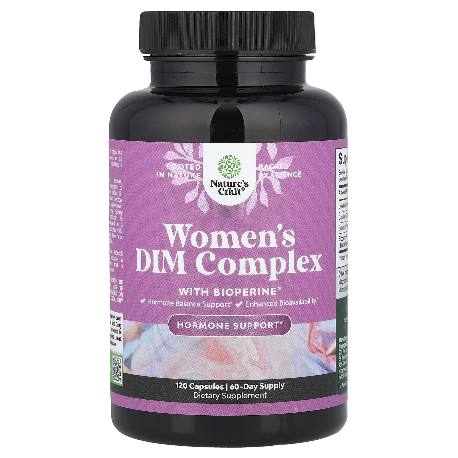 Nature's Craft (네이처스 크래프트), BioPerine® 함유 DIM 복합체, 캡슐 120정