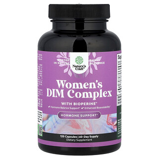 Nature's Craft, Complejo DIM para mujeres con BioPerine®, 120 cápsulas