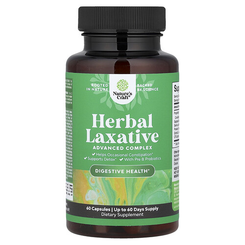 Nature's Craft, Herbal Laxative, pflanzliches Abführmittel, 60 Kapseln