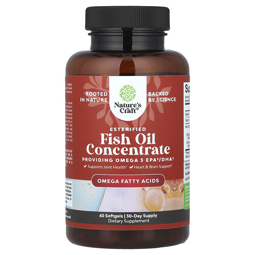 Nature's Craft Fish Oil Concentrate, 60 Softgels