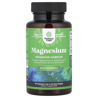 Nature's Craft, Kompleks Magnesium Lanjutan, 60 Kapsul (500 mg setiap Kapsul)