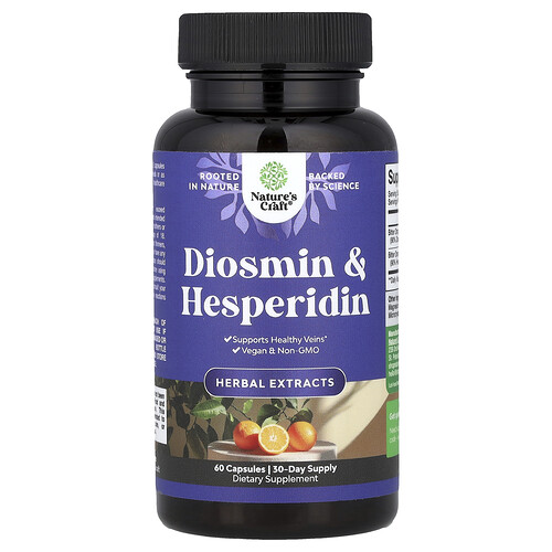 Nature's Craft Diosmin & Hesperidin, 60 Capsules