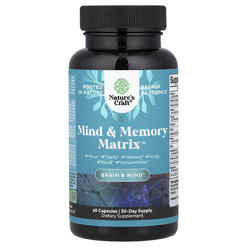 Nature's Craft Mind & Memory Matrix™, 60 Capsules
