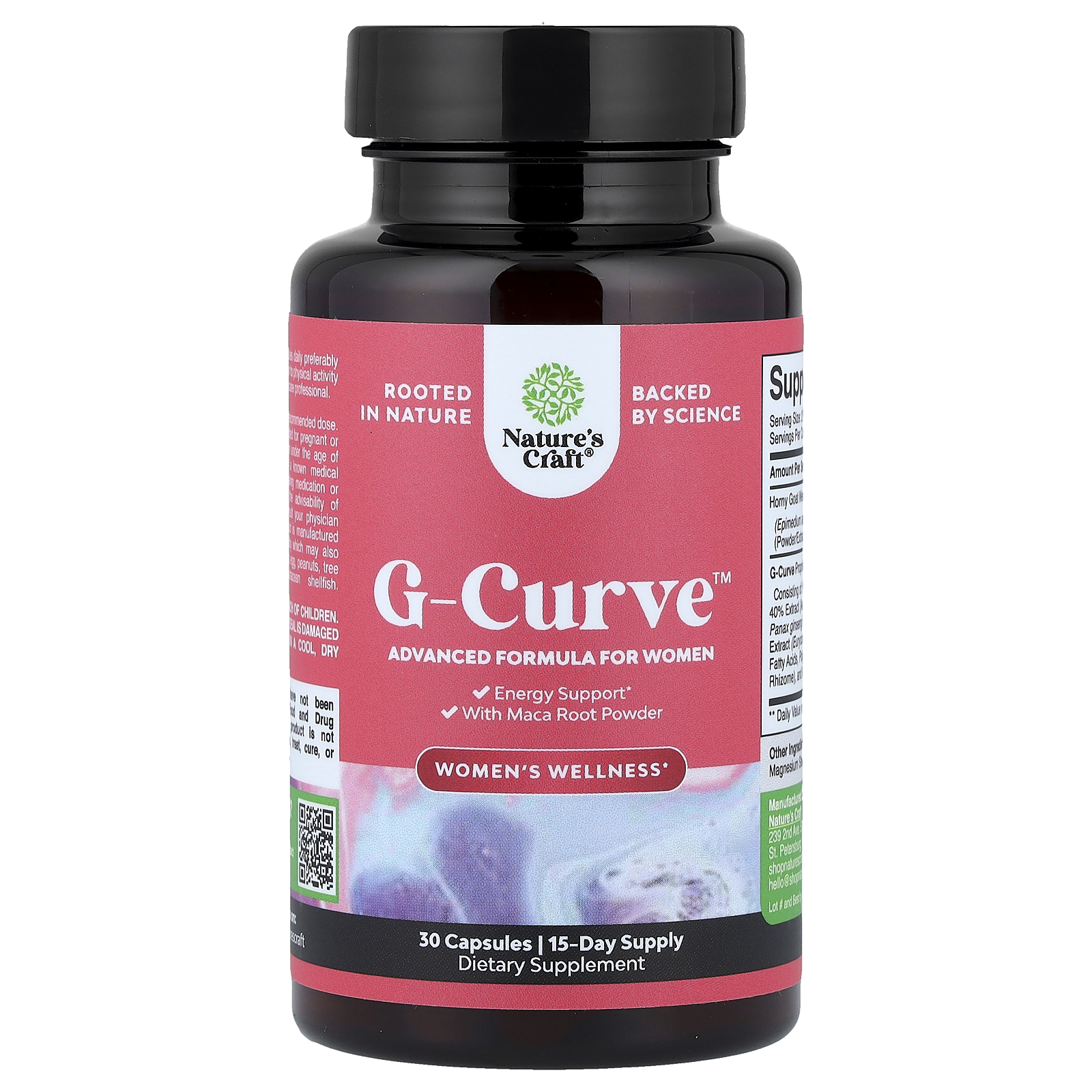 Nature's Craft (네이처스 크래프트), 여성 웰니스, G-Curve™, 캡슐 30정 (판매가 중단된 상품)