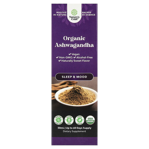 Nature's Craft, Organic Ashwagandha, Bio-Ashwagandha, 30 ml