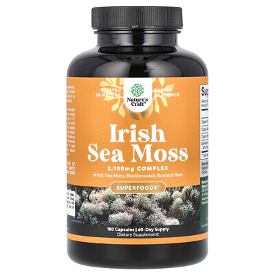 Product Image for Nature's Craft, Irish Sea Moss, 180 Capsules