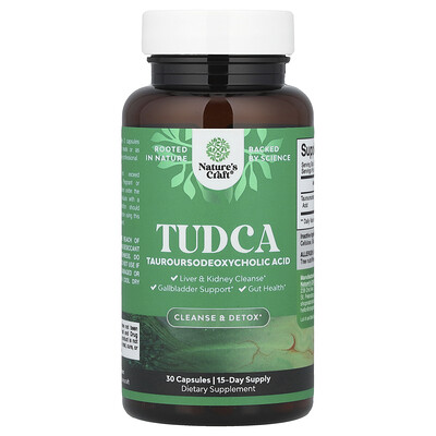 Product Image for Nature's Craft, TUDCA, 30 Capsules (250 mg per Capsule)