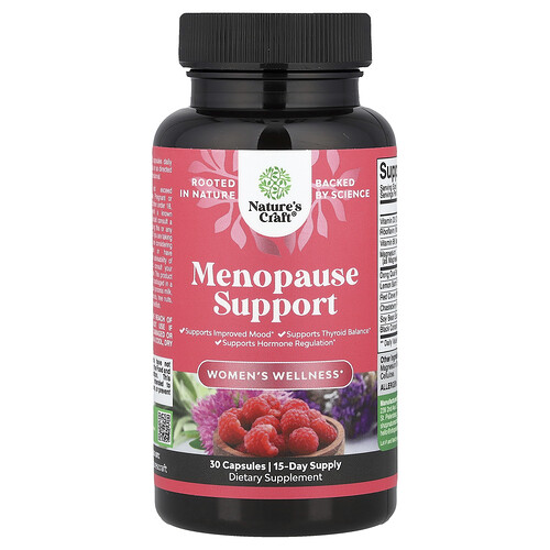 Nature's Craft, Women's Wellness, Menopause Support, 30 Capsules