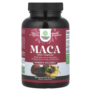 Nature's Craft, Női Wellness, Maca Root Complex, 120 kapszula