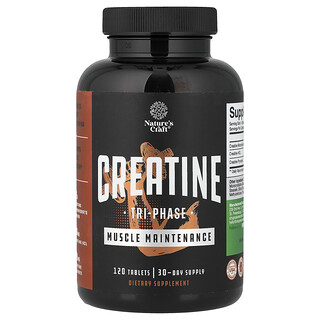 Nature's Craft, Creatine, Tri-Phase, 120 Tablets