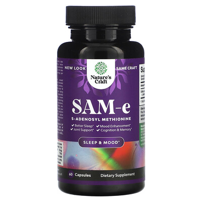 Nature's Craft, SAMe, 200 mg, 60 cápsulas