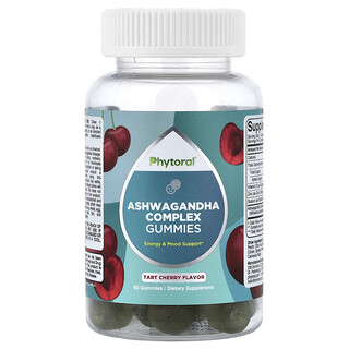 Phytoral, Ashwagandha Complex Gummies, Tarta Cirese, 60 Gummies