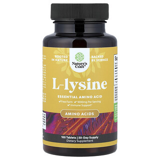 Nature's Craft, L-lysine, 100 Tablets (500 mg per Tablet)