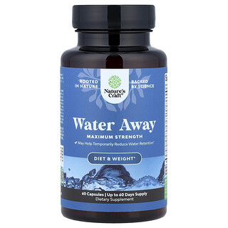 Nature's Craft, Water Away, Μέγιστη αντοχή, 60 κάψουλες